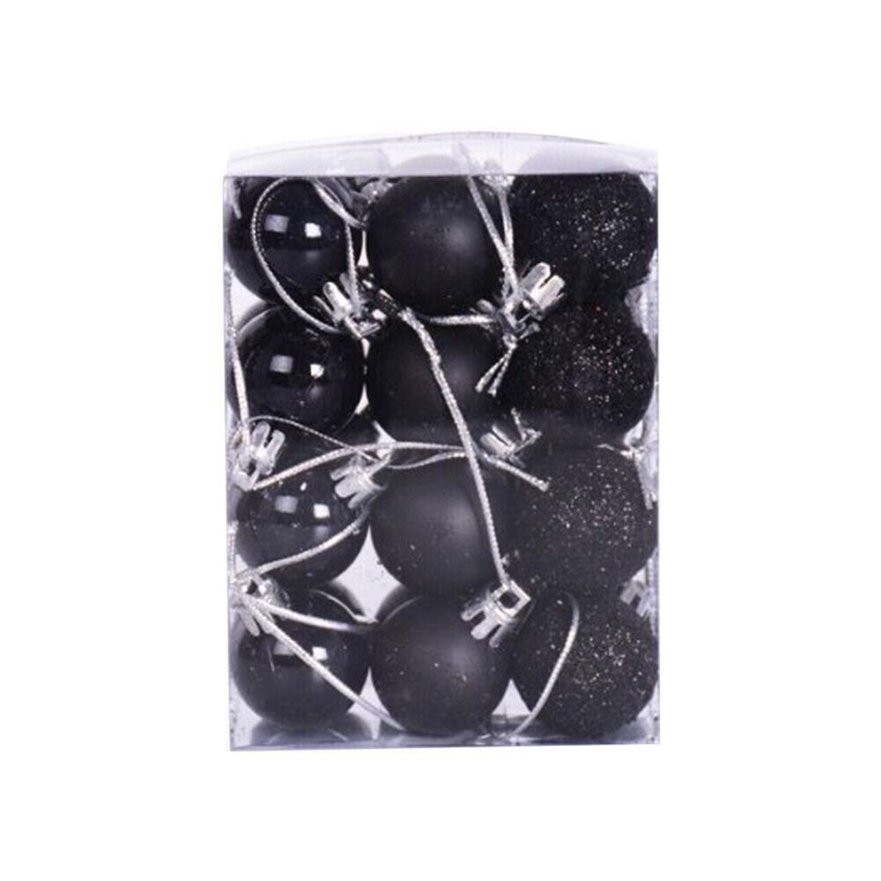 24pcs Mini Shatterproof Christmas Tree Ball Ornaments Shiny and Glitter